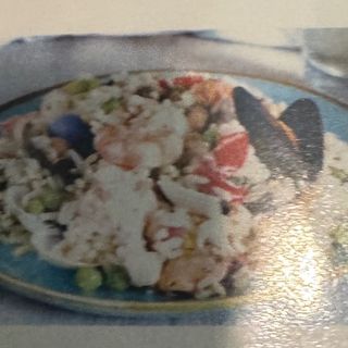 Riso con frutti di mare alla piastra