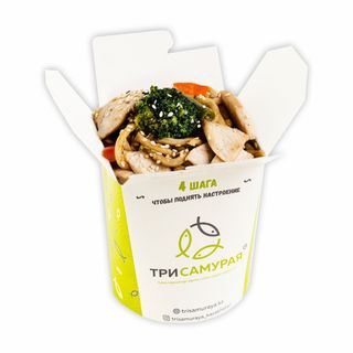 Пшеничная лапша с курицей 