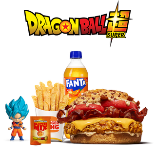 Menu Brutal Bacon Crispy Super Saiyan Grande Com Figura