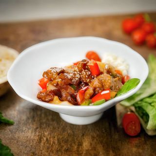 92. Lomo De Cerdo Rebozadas Con Salsa Agridulce Estilo Shanghai