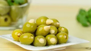 Oliwki zielone Manzanilla z migdałem 250g