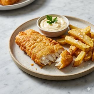 Plato De Bacalao Rebozado