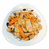 112. Пилешко с гъби печурки (700г)