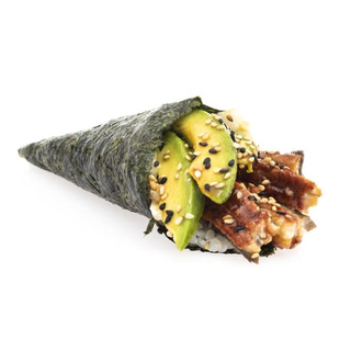74. Temaki Anguila Con Aguacate (1 Pza.)
