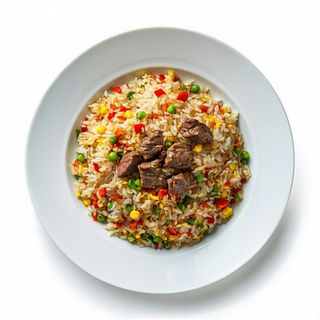 60. Riso saltato con manzo