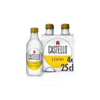 4x Água c/ Gás Limão - Castello 25cl