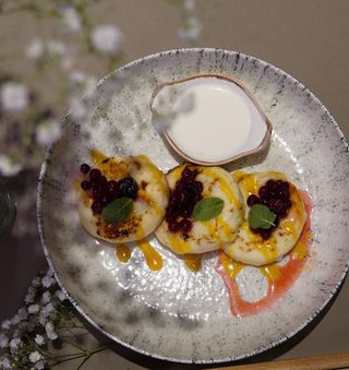 Риккотники с ягодами