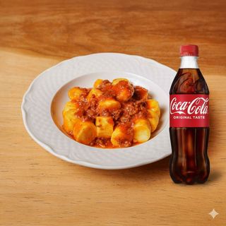 Gnocchi al Ragù + bibita