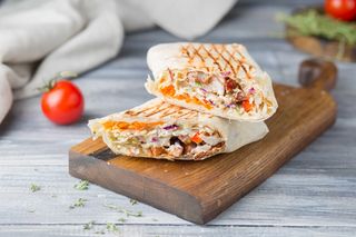 Мини шаурма с сыром