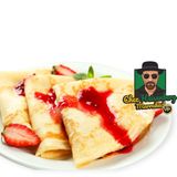 Crêpe  à la confiture fraise
