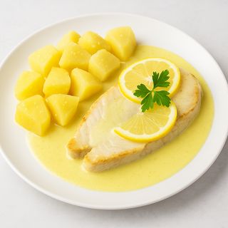 M9 -File morskog psa u umaku od limuna i vrhnja, slani krumpir