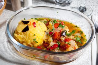 Saramura crap cu mamaliguta 