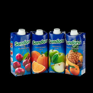 სანდორა ნატურალური წვენი 1ლ (ვაშლი)