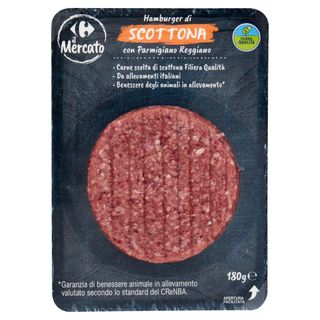 Carrefour il Mercato Hamburger di Scottona con Parmigiano Reggiano 0,180 kg
