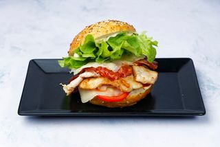 Chicken club bagel