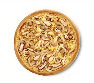 Pizza Con Carne Pollo Y Champiñón (33 Cm.)