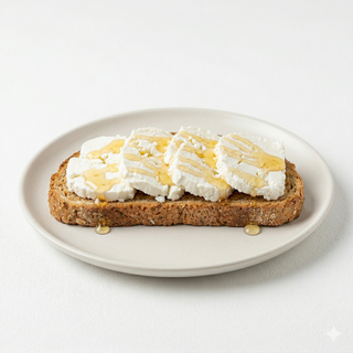 Tostada Integral De Queso Fresco Y Miel