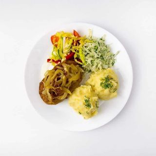 Rumsztyk z Cebulką + zupa