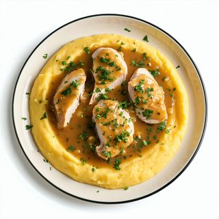 Ciulama de Pui cu Mamaliguta