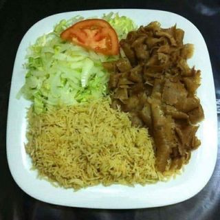 Plato Combinado Carne Con Ensalada Y Arroz (#17)