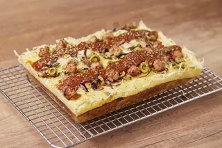 Detroit style Vegan Veggie posna