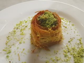Baklawa nido de pistacho