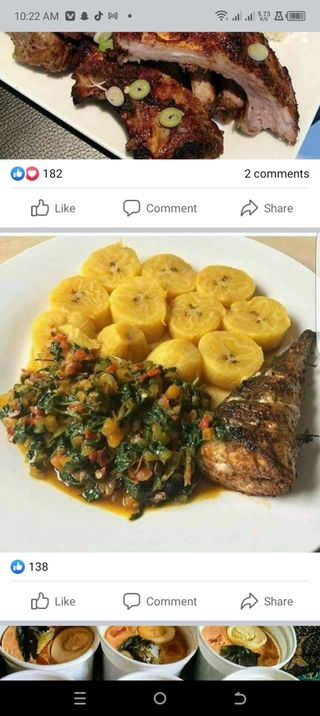 Plantain & vegetables sauce 