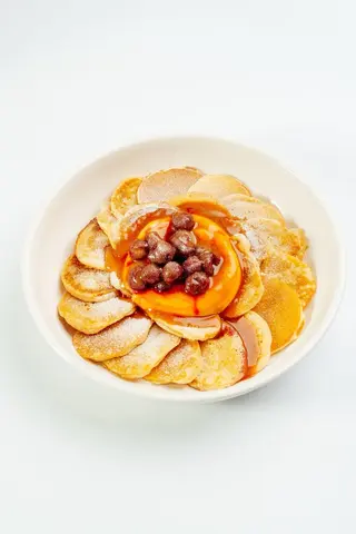 Мини Панкейки со сметаной