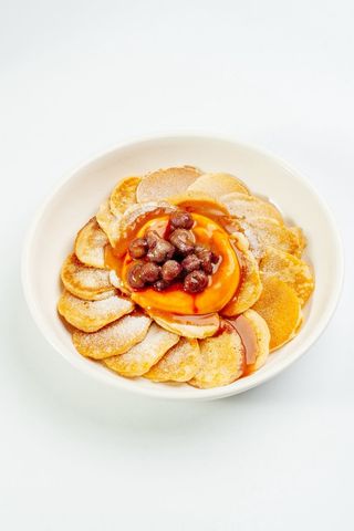 Мини Панкейки со сметаной