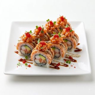 Uramaki De Salmón Picante (8 Pzs.)