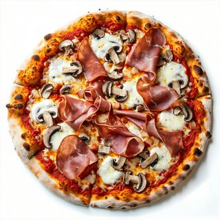Pizza prosciutto & funghi