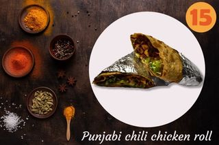 15. Punjabi chili chicken roll