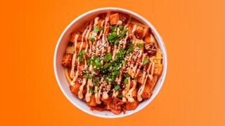 Frytki z wieprzowiną gochujang