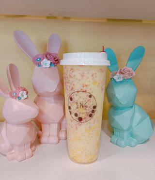 Mango con pompelmo rosso e sagù 柚些芒露