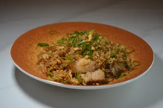 Arroz Frito Con Pato Laqueado