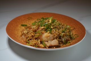 Arroz Frito Con Pato Laqueado