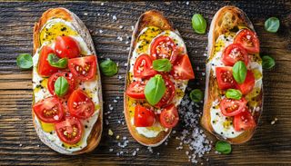 Bruschetta pane e pomodori secchi 3 pezzi