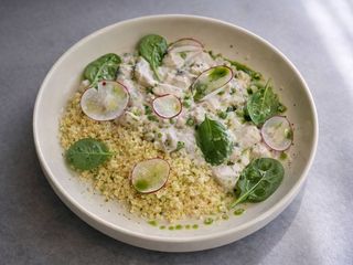 Куряче фрікасе з булгуром (325g)