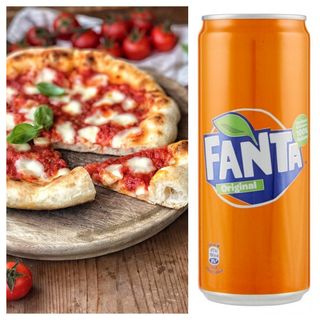 Pizza Margherita + Fanta lattina 330 ml