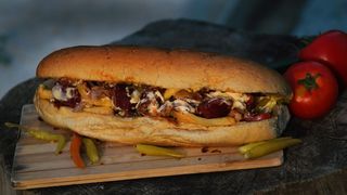 მექსიკური ჰოთ-დოგი პურში