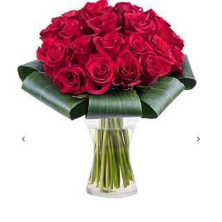 Bouquet Con 21 Rose Rosse