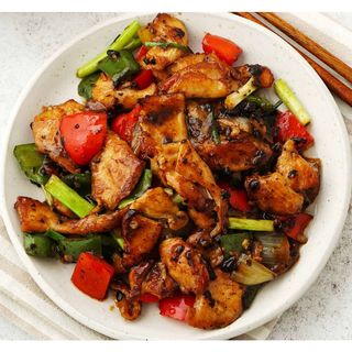 Chicken With Black Bean Sauce And Vegetables