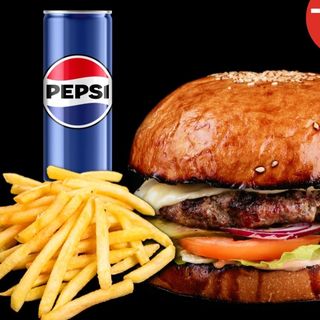 Бургер Джеррі/фрі/пепсі