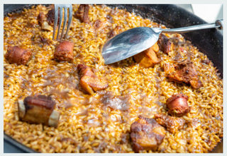 Paella de carne