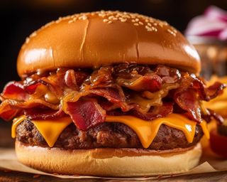 Menu Bacon Cheese Burger