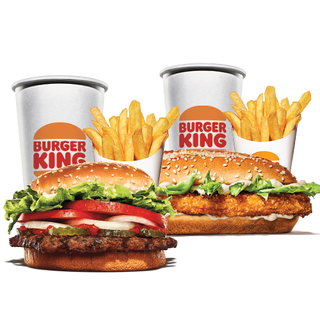 Whopper Menu M + Chicken Royale Menu M