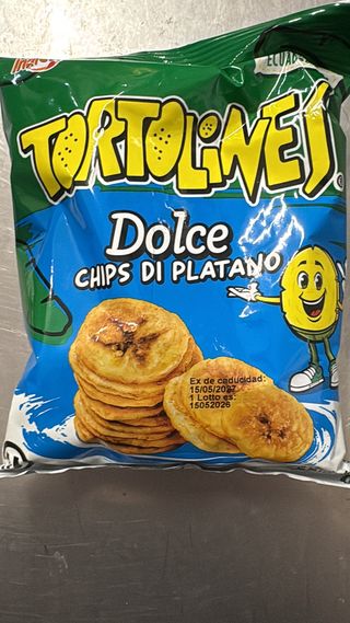 Chips platano dolce 85g , tortolines chifles dulce