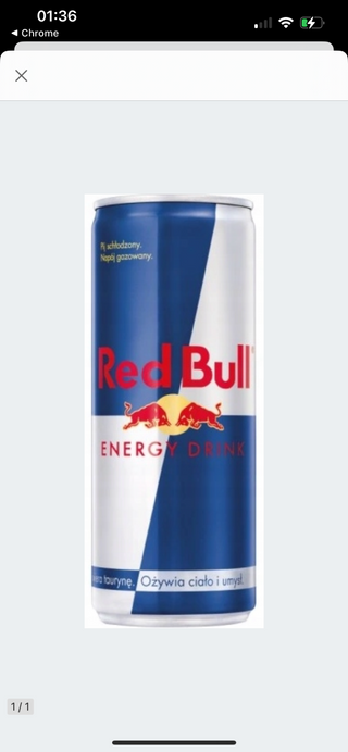 Napój energetyczny Red bull