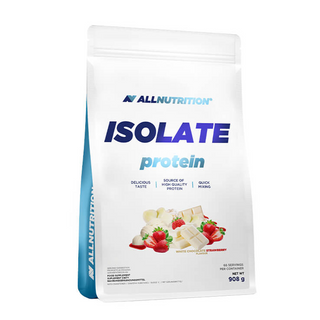 Ვეი Პროტეინის Იზოლატი 908 Გ (30 Დოზა): Თეთრი Შოკოლადი Მარწყვით