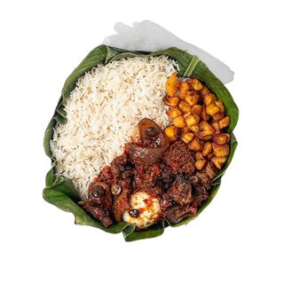 Ofada Rice with Protein
